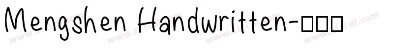 Mengshen Handwritten字体转换
